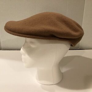 Kangol Tan Wool Flat Cap Size Medium